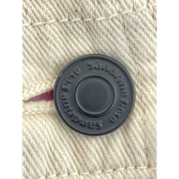 Sandrine Rose Reworked Cream Denim Overalls size Small - Picture 4 of 13